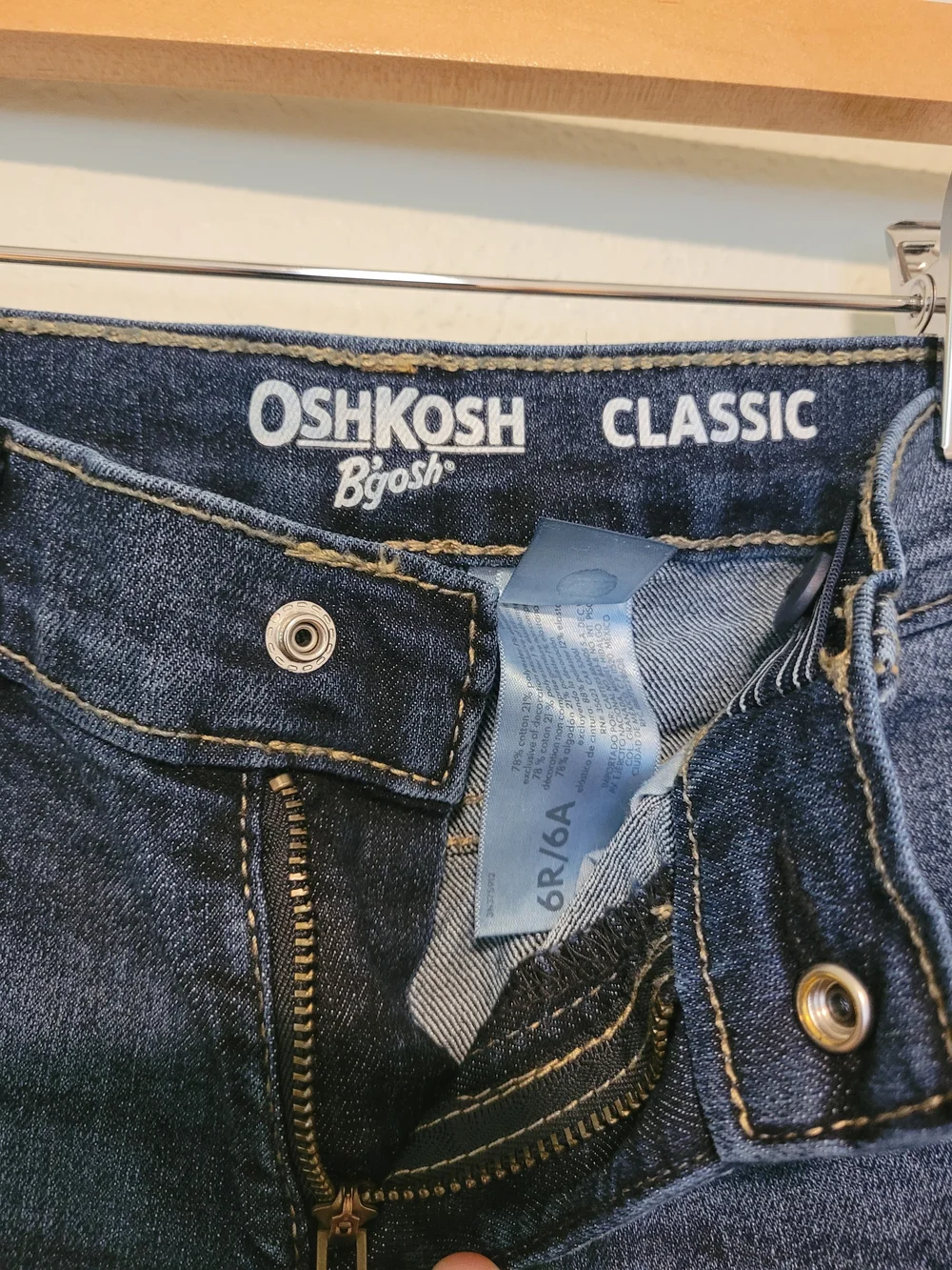 OshKosh B'gosh Classic Dark Blue Kids Jeans Size 6R